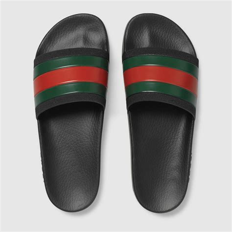 gucci sandals slide ons|gucci slide sandals for men.